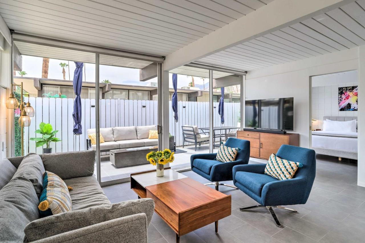 Mid-Century Palm Springs Bungalow With Patio! Exteriör bild